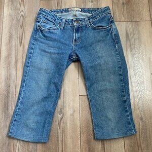 LEI Chelsea Low-Rise STRETCH Med. Wash DENIM Shorter CAPRIS / Longer SHORTS * 1